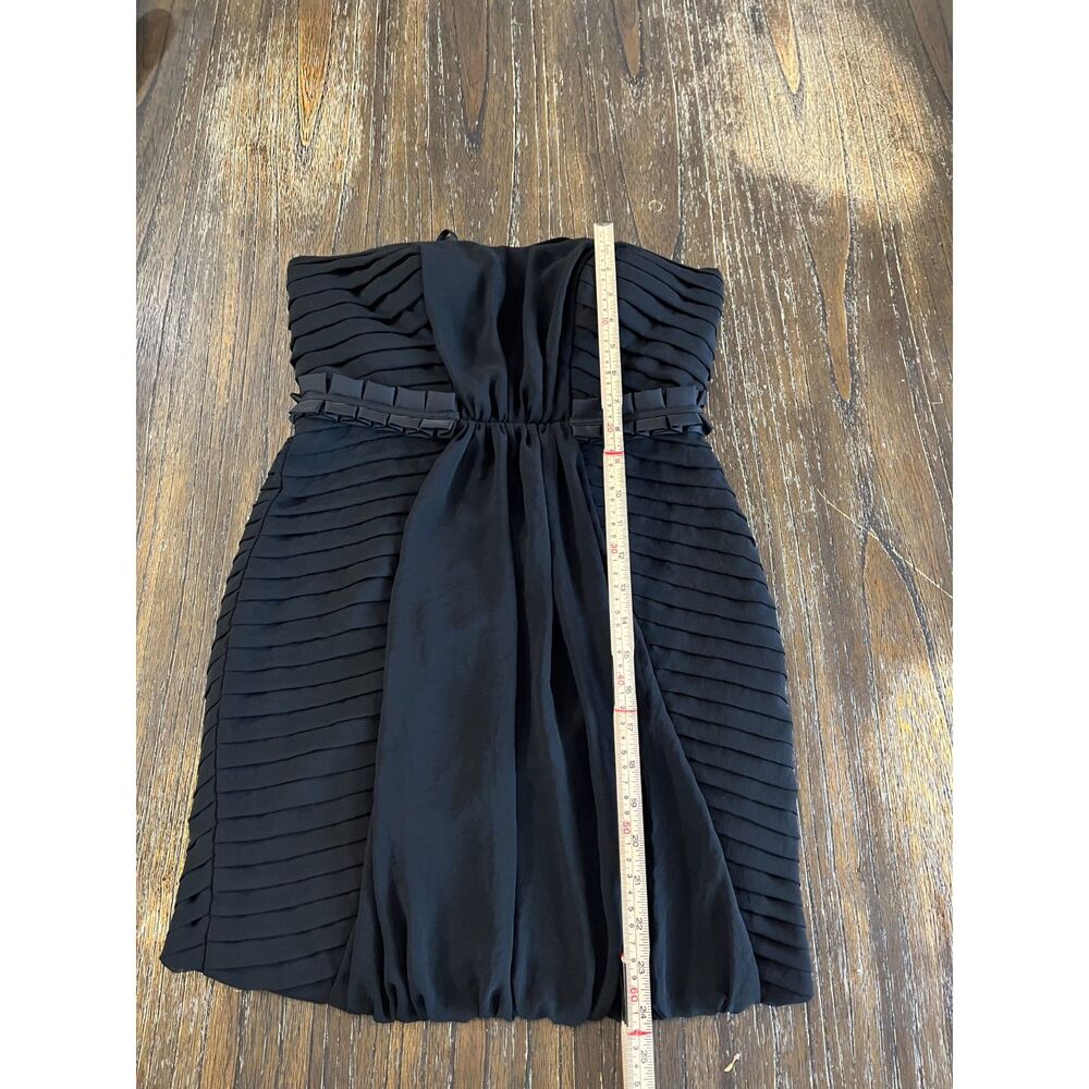 BCBGeneration Strapless Pleated Bubble-Hem Cocktail Dress | Size 0 - Picture 12 of 13